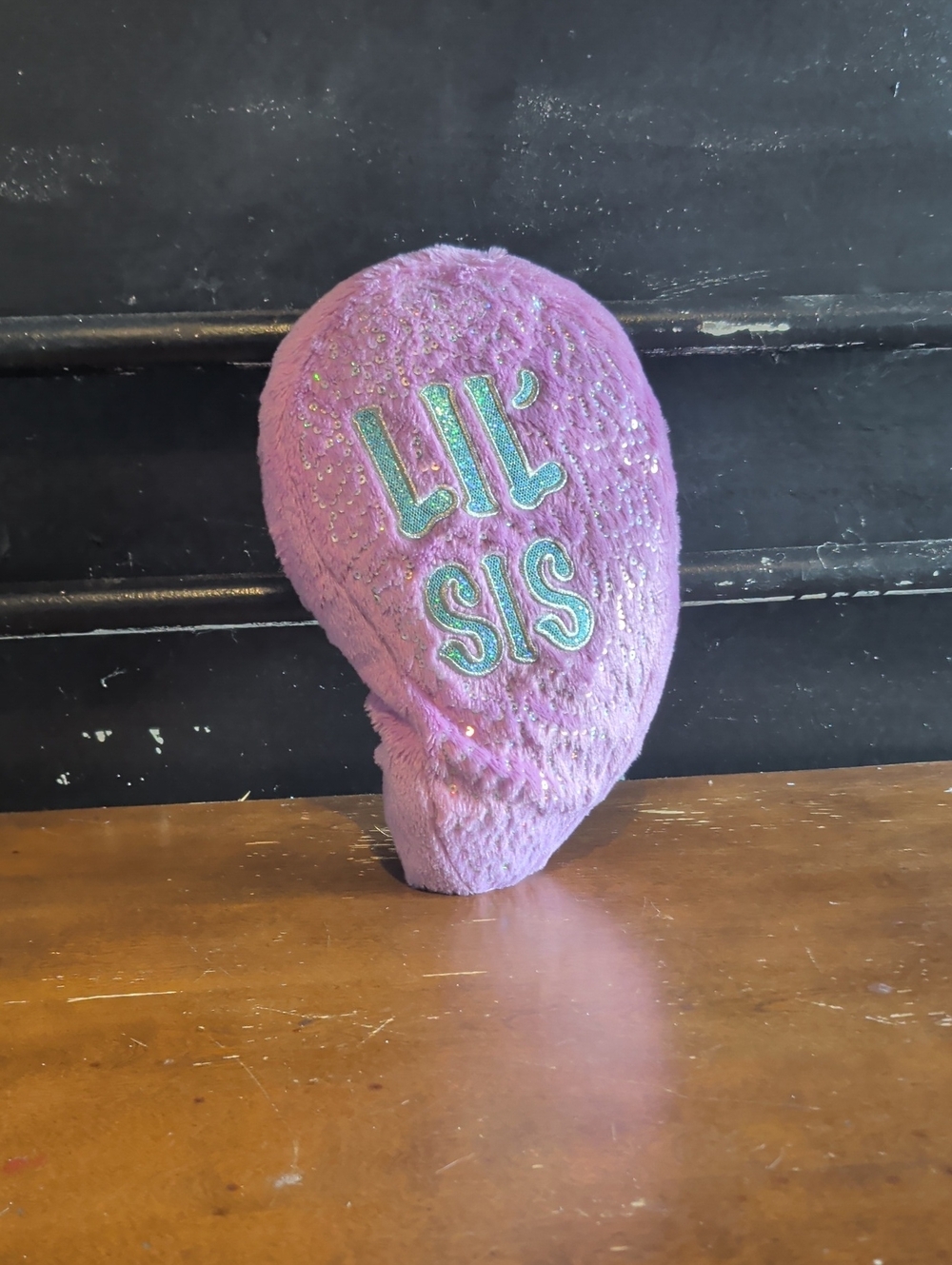 Lil' Sis Purple Sequin Kids Headcover - Plush Kids Accessory
